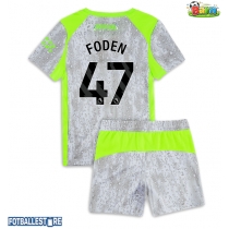 Manchester City Phil Foden #47 Tredjedraktsett Barn 2025-26 Kortermet (+ Korte bukser)